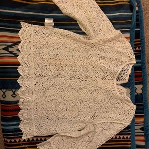 Lace white blouse